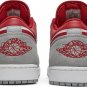 Mens Wmns Air Jordan 1 Low SE Light Smoke Grey Gym Red DC6991 016