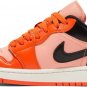 Mens Wmns Air Jordan 1 Low SE Rush Orange Black DM3379 600