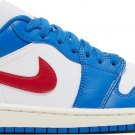 Mens Wmns Air Jordan 1 Low Sport Blue Gym Red DC0774 416