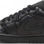 Mens Wmns Air Jordan 1 Low Triple Black 2022 553558 093