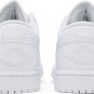 Mens Wmns Air Jordan 1 Low Triple White 2022 553558 136