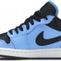 Mens Wmns Air Jordan 1 Low University Blue Black 553558 403