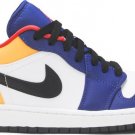 Mens Wmns Air Jordan 1 Low White Deep Royal Blue 553558 123