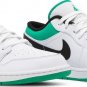 Mens Wmns Air Jordan 1 Low White Lucky Green 553558 129