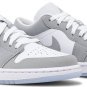 Mens Wmns Air Jordan 1 Low White Wolf Grey DC0774 105