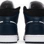 Mens Wmns Air Jordan 1 Mid Armory Navy 554724 411