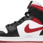 Mens Wmns Air Jordan 1 Mid Black Gym Red 554724 122