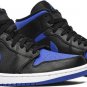 Mens Wmns Air Jordan 1 Mid Black Hyper Royal 554724 068