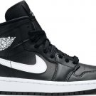 Mens Wmns Air Jordan 1 Mid Black White BQ6472 011