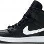 Mens Wmns Air Jordan 1 Mid Black White BQ6472 011