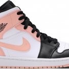 Mens Wmns Air Jordan 1 Mid Crimson Tint 554724 133