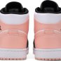 Mens Wmns Air Jordan 1 Mid Crimson Tint 554724 133