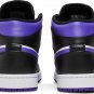 Mens Wmns Air Jordan 1 Mid Dark Iris 554724 095