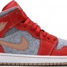 Mens Wmns Air Jordan 1 Mid Denim Red DM4352 600