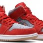 Mens Wmns Air Jordan 1 Mid Denim Red DM4352 600