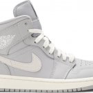 Mens Wmns Air Jordan 1 Mid Grey Light Bone CD7240 002