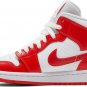 Mens Wmns Air Jordan 1 Mid Habanero Red BQ6472 116