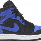 Mens Wmns Air Jordan 1 Mid Hyper Royal 554724 077