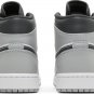 Mens Wmns Air Jordan 1 Mid Light Smoke Grey 554724 078