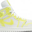 Mens Wmns Air Jordan 1 Mid LX Off White Opti Yellow DA5552 107