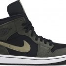 Mens Wmns Air Jordan 1 Mid Olive BQ6472 030