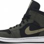 Mens Wmns Air Jordan 1 Mid Olive BQ6472 030
