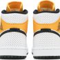 Mens Wmns Air Jordan 1 Mid Perforated - White University Gold BQ6472 107
