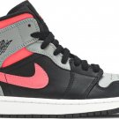 Mens Wmns Air Jordan 1 Mid Pink Shadow 554724 059