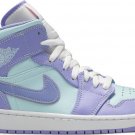 Mens Wmns Air Jordan 1 Mid Purple Pulse 554724 500