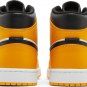 Mens Wmns Air Jordan 1 Mid Reverse Yellow Toe 554724 701