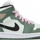 Mens Wmns Air Jordan 1 Mid SE Dutch Green CZ0774 300