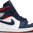 Mens Wmns Air Jordan 1 Mid SE Olympic 852542 104