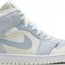 Mens Wmns Air Jordan 1 Mid SE Sail Light Blue DA4666 100