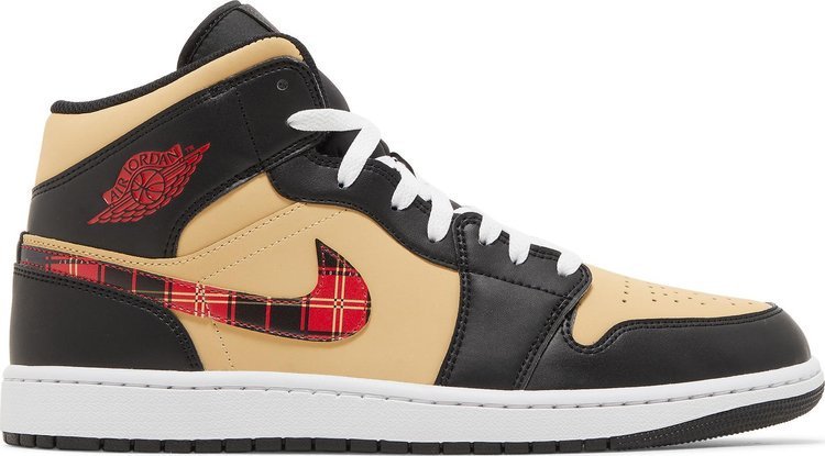 Mens Wmns Air Jordan 1 Mid SE Tartan Swoosh DZ5329 001