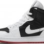 Mens Wmns Air Jordan 1 Mid SE Utility White Black Gym Red DD9338 016