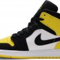 Mens Wmns Air Jordan 1 Mid SE Yellow Toe 852542 071