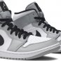 Mens Wmns Air Jordan 1 Mid Smoke Grey 554724 092