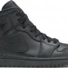 Mens Wmns Air Jordan 1 Mid Triple Black 2020 554724 091