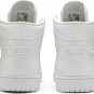 Mens Wmns Air Jordan 1 Mid Triple White 554724 129