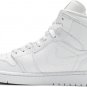 Mens Wmns Air Jordan 1 Mid Triple White 554724 130