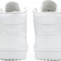 Mens Wmns Air Jordan 1 Mid Triple White 554724 130