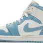 Mens Wmns Air Jordan 1 Mid University Blue BQ6472 141