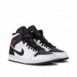 Mens Wmns Air Jordan 1 Mid White Black BQ6472 101