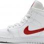 Mens Wmns Air Jordan 1 Mid White University Red BQ6472 106