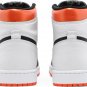 Mens Wmns Air Jordan 1 Retro High OG Electro Orange 555088 180