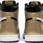 Mens Wmns Air Jordan 1 Retro High OG NRG Gold Toe 861428 007