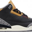Mens Wmns Air Jordan 3 Retro Black Gold CK9246 067