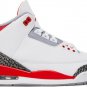 Mens Wmns Air Jordan 3 Retro Fire Red 2022 DN3707 160