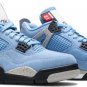 Mens Wmns Air Jordan 4 Retro University Blue CT8527 400
