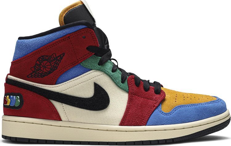 Mens Wmns Blue The Great x Air Jordan 1 Mid Fearless CU2805 100